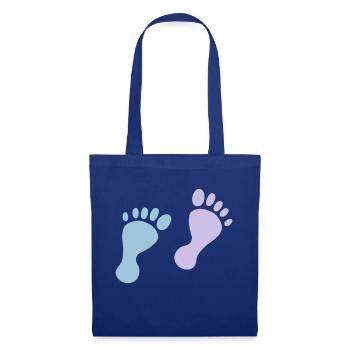 baby feet - Tote Bag - royal blue - Front