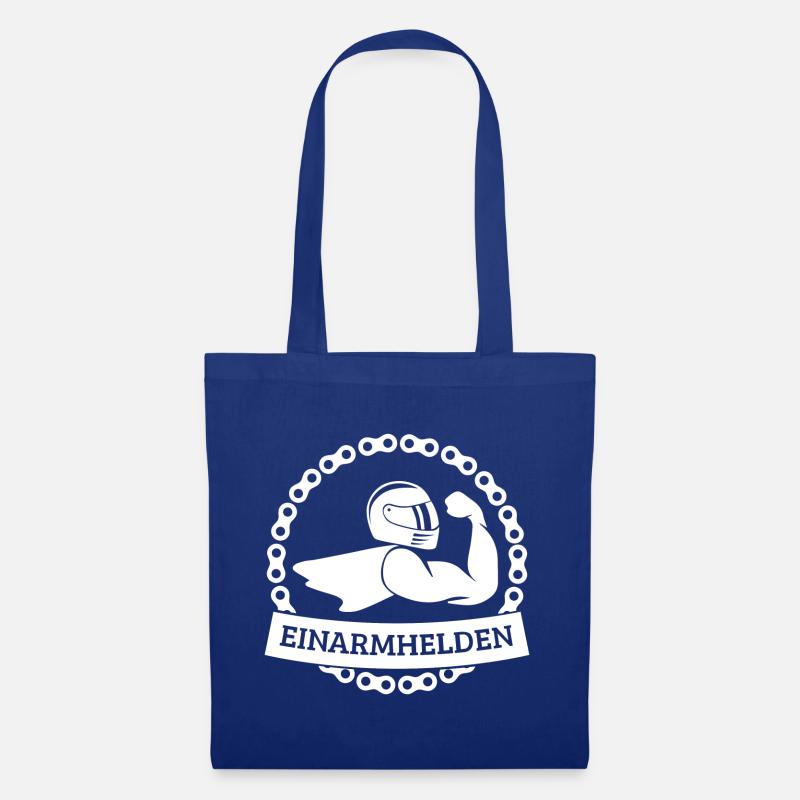 Einarmhelden 1-farbig (weiß) - Stoffbeutel - Royalblau