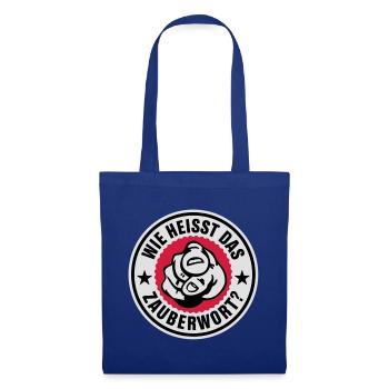 En quoi le mot magique - Sac en tissu - bleu royal - Devant