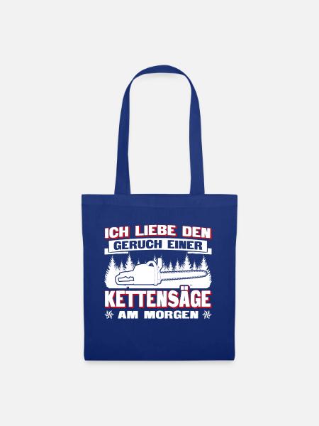 Geruch Kettensäge - Stoffbeutel - Royalblau