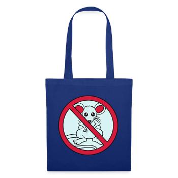 forbidden sign crossed out no mouse suess n - Tote Bag - royal blue - Front
