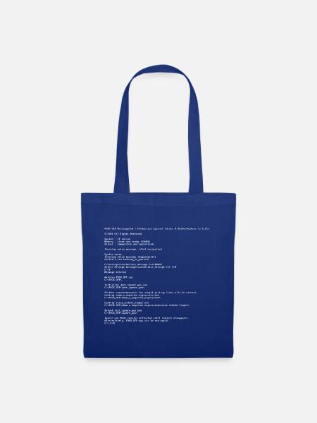 System DOS für Nerds - Stoffbeutel - Royalblau