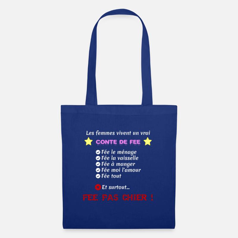 conte de fee - Sac en tissu - bleu royal