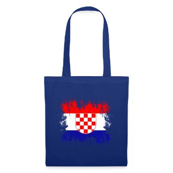 Kroatien Hrvatska Kroatien - Stoffbeutel - Royalblau - Vorne