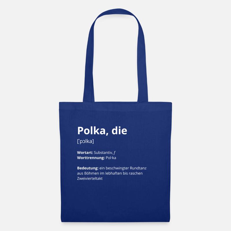 Polka, die - Stoffbeutel - Royalblau
