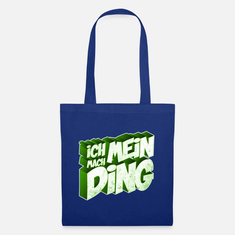 Ich mach mein Ding | Motivation Geschenkidee - Stoffbeutel - Royalblau