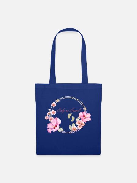baby on board - Stoffbeutel - Royalblau
