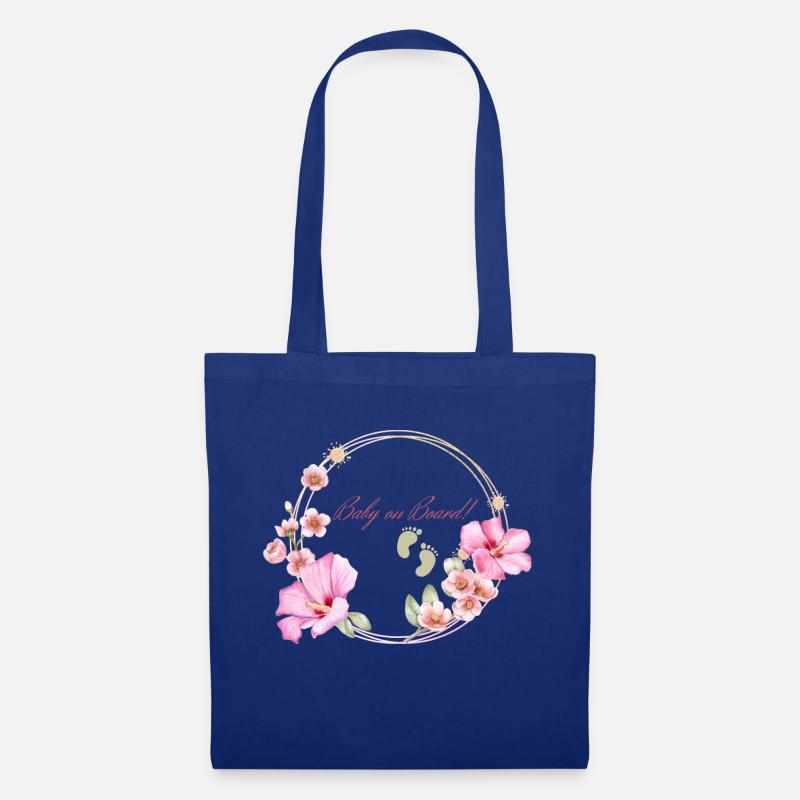 baby on board - Stoffbeutel - Royalblau
