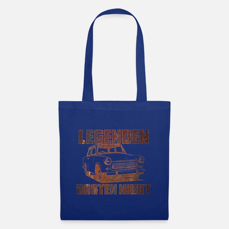 Trabi Trabbi Trabant Pappe DDR Auto - Stoffbeutel - Royalblau