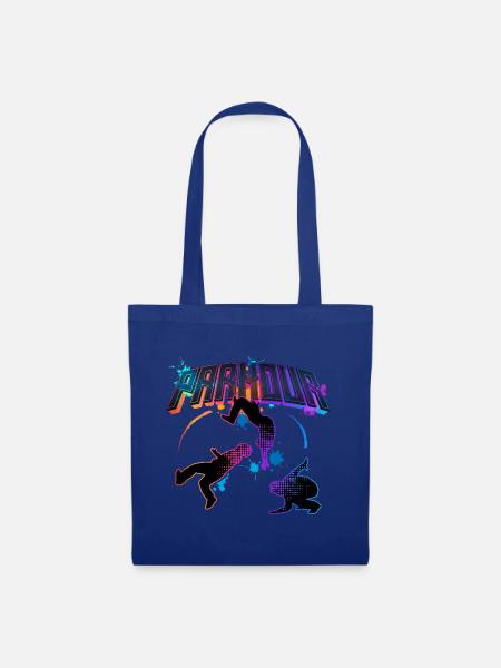 Parkour Freerunner Traceur Le Parcour parkourshirt - Stoffbeutel - Royalblau