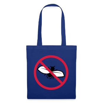 Bouclier interdit de mouche - Sac en tissu - bleu royal - Devant