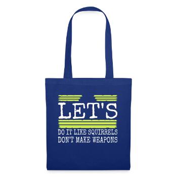 dove of peace sayings 1960s present child gift - Tote Bag - royal blue - Front