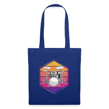 Batteur Schlagzeuger - Sac en tissu - bleu royal - Devant