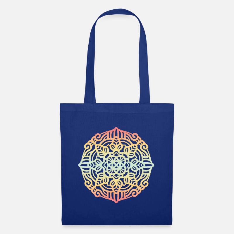 Mandala - Stoffbeutel - Royalblau