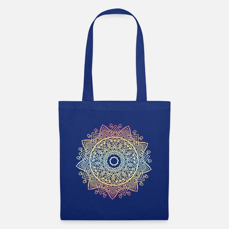 Mandala - Stoffbeutel - Royalblau