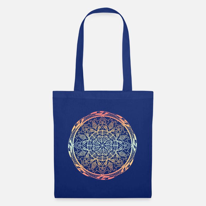 Mandala - Stoffbeutel - Royalblau