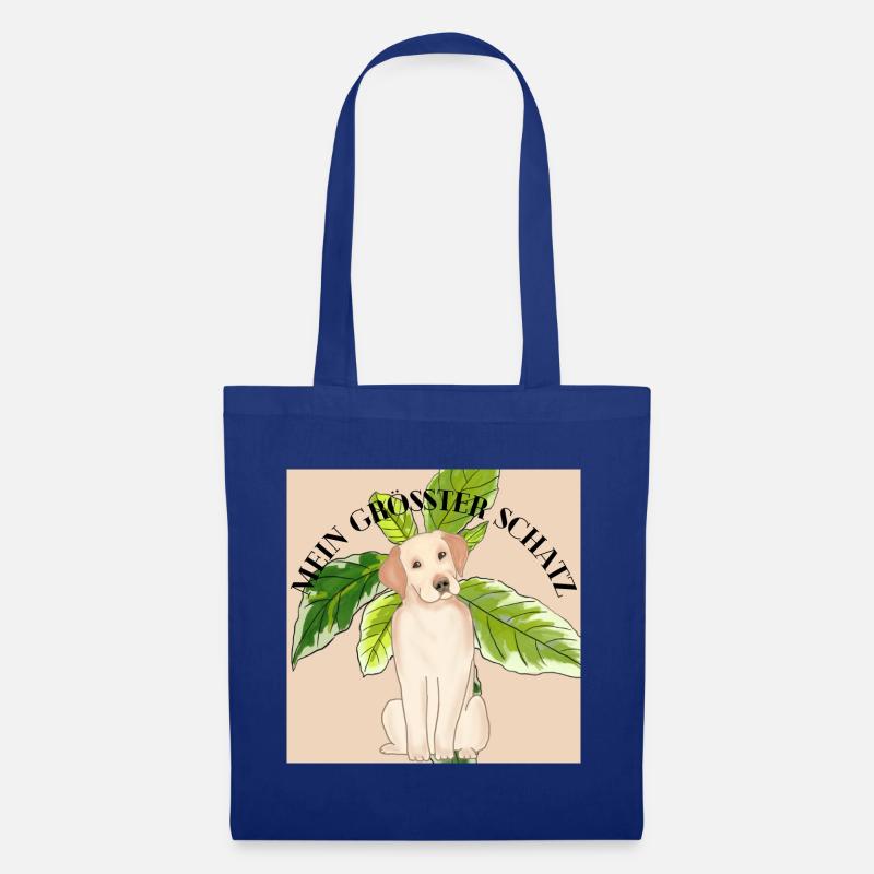 Hunde Design - Stoffbeutel - Royalblau