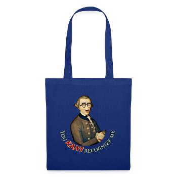 Lustiger Philosoph: Kann Immanuel Kant nicht erkennen - Stoffbeutel - Royalblau - Vorne