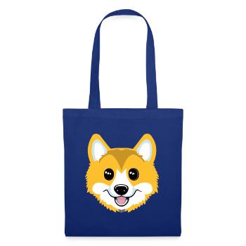 Corgi - Stoffbeutel - Royalblau - Vorne