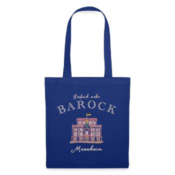 Mannheim, Barockschloss, Baden-Württemberg - Stoffbeutel - Royalblau - Vorne