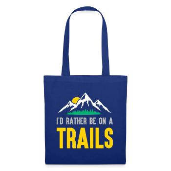 Berge - Ich bin lieber auf einem Trail - Stoffbeutel - Royalblau - Vorne