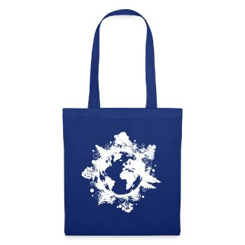 Planet Earth, Trees, Climate Protection, Environment - Tote Bag - royal blue - Front