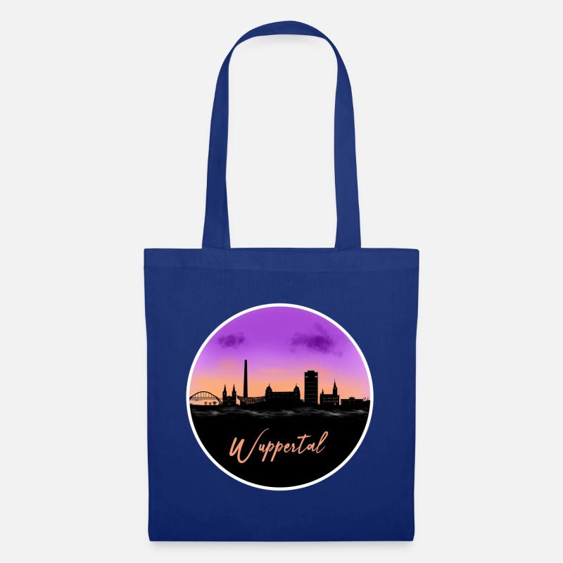 Wuppertal Fine Skyline - Stoffbeutel - Royalblau