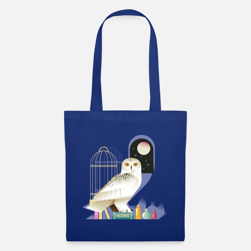 Harry Potter Hedwig Die Eule Bei Nacht - Stoffbeutel - Royalblau
