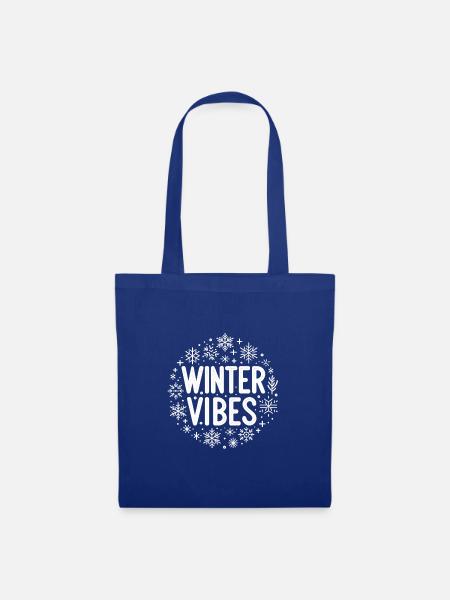 Winter Vibes - Stoffbeutel - Royalblau