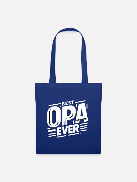 Best Opa Ever - Stoffbeutel - Royalblau