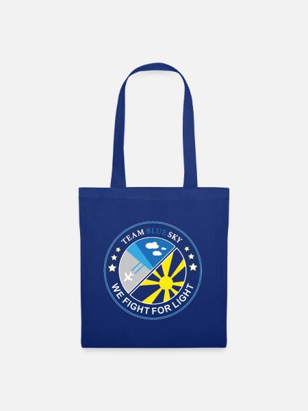 Team Blue Sky Patch Wir kämpfen für das Licht - Stoffbeutel - Royalblau