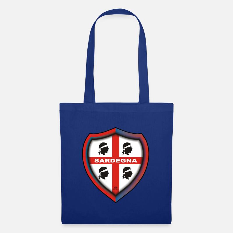 Sardegna distintivo 4 mori rosso e blue - Borsa di stoffa - blu royal