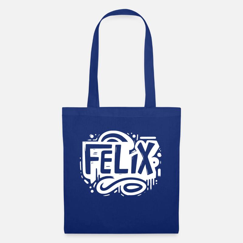 Felix Name Graffiti - Stoffbeutel - Royalblau