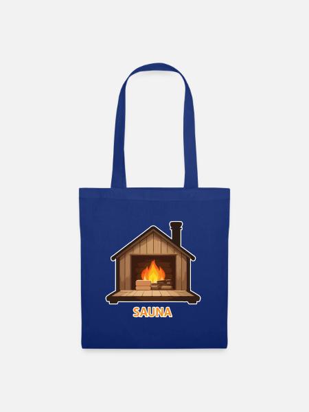 Sauna - Stoffbeutel - Royalblau