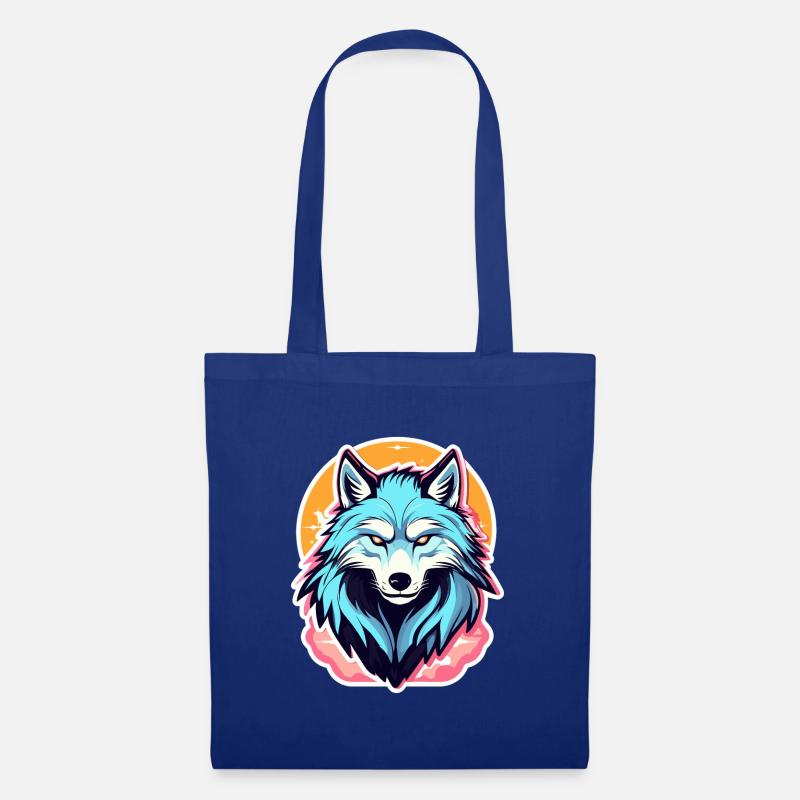 Werwolf Halloween Illustration - Stoffbeutel - Royalblau