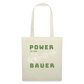 Power the Bauer Logo.... - Stoffbeutel - Natur - Vorne