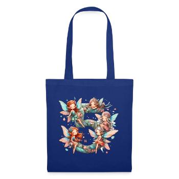 5 Jahre Fee Elfe Geburtstag Geschenk - Stoffbeutel - Royalblau - Vorne