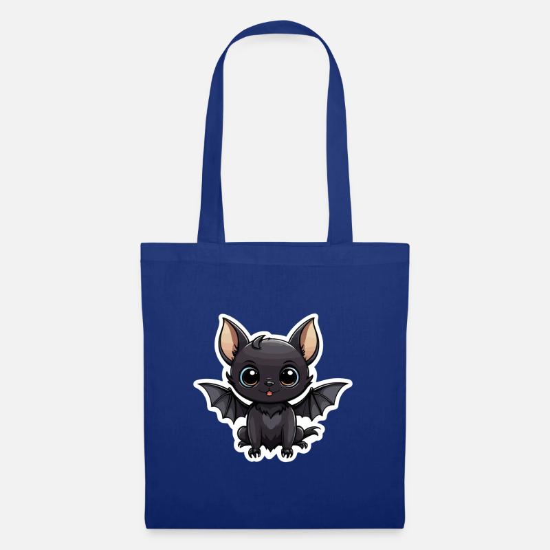 Fledermaus Niedlich Illustration - Stoffbeutel - Royalblau