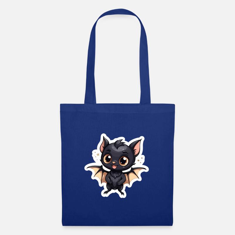 Fledermaus Niedlich Illustration - Stoffbeutel - Royalblau