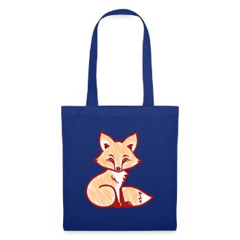 Red Fox (Red) - Tote Bag - royal blue - Front