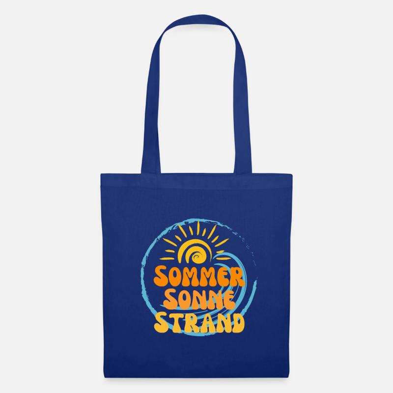 Sommer Sonne Strand Nectarine 3 - Stoffbeutel - Royalblau