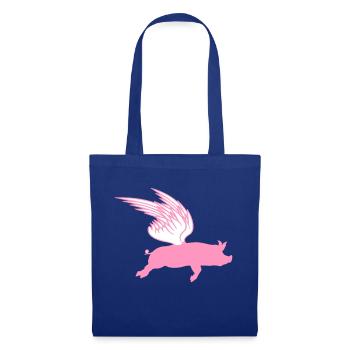 When Flying Wings Flying Pigs Can Fly - Tote Bag - royal blue - Front