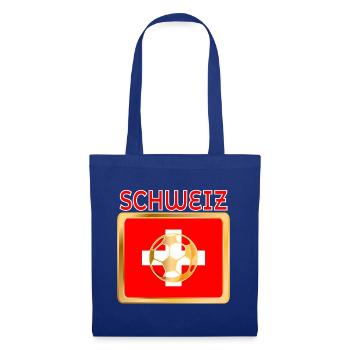 FUßBALL SPORT DEUTSCHSCHWEIZ SCHWEIZ - Stoffbeutel - Royalblau - Vorne