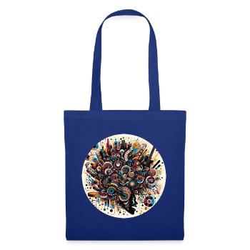Afro Style Abstract Musical Explosion - Tote Bag - royal blue - Front