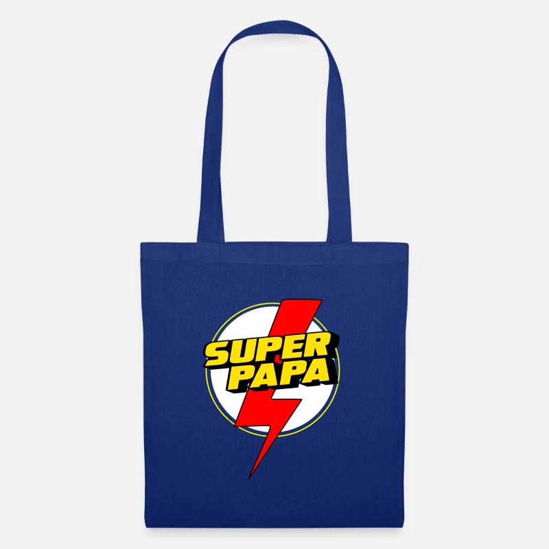 Super papà - Borsa di stoffa - blu royal