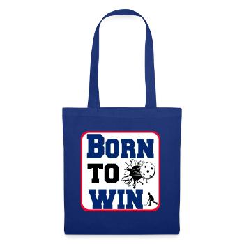 Floorball Born to win Sticker (25) - Tote Bag - royal blue - Front