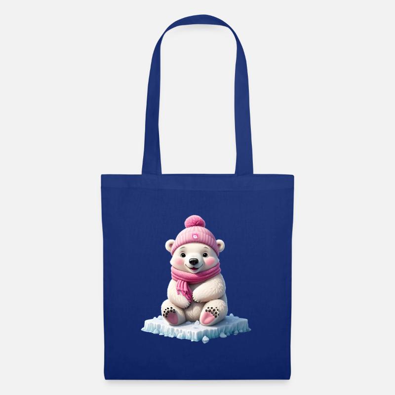 Eisbär - Stoffbeutel - Royalblau