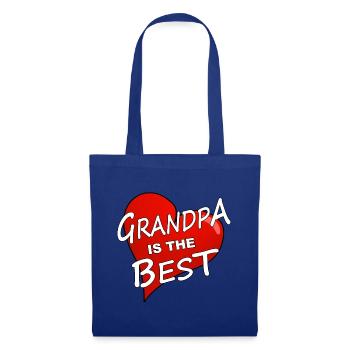 GRANDPA IS THE BEST - Stoffbeutel - Royalblau - Vorne