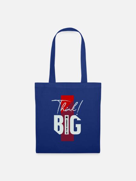 Think big! - Stoffbeutel - Royalblau