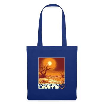 Live Without Limits – Surreal Desert Scene - Tote Bag - royal blue - Front